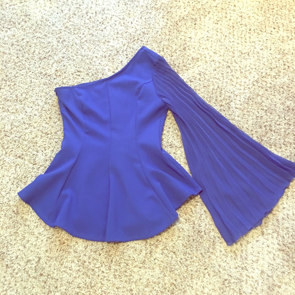 Cobalt blue top from local boutique
